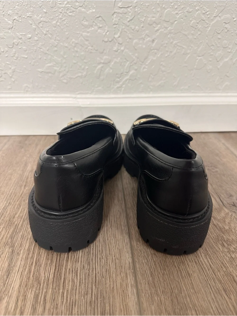 Wild Fable Kora Black Lug Sole Bit Loafers Chunky Platform Size 8.5 NWOT